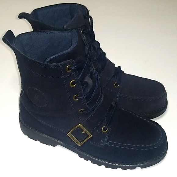 blue polo boots